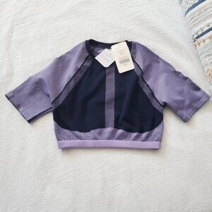 FABLETICS NWT Purple "Jessie" Seamless Crop Top- XL - RARE